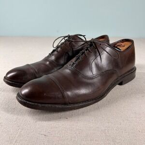 Allen Edmonds Shoes Mens 9 Park Avenue Cap Top Oxford Chocolate Brown C 5845